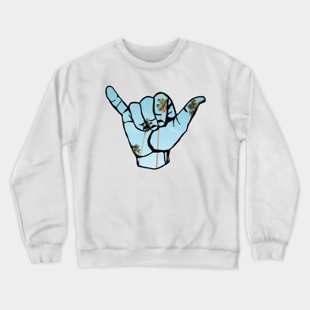 Vibez Palm Hand Crewneck Sweatshirt by lolosenese